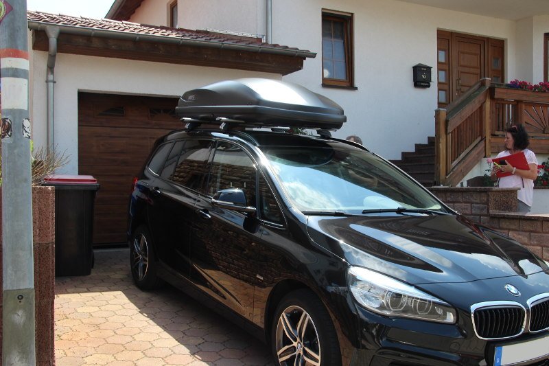 Dachkoffer auf einem BMW Gran Tourer, z.B. in Mannheim
