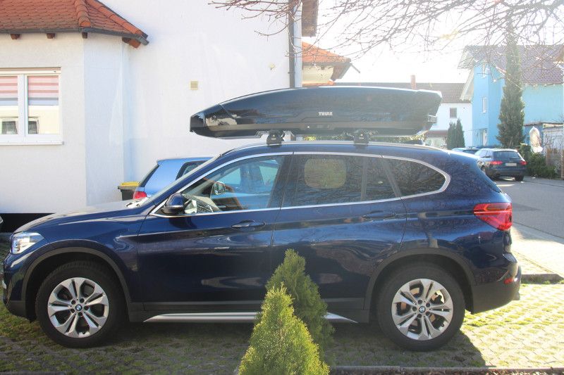 Mannheim: Dachbox 640 Liter auf einem BMW X1 SUV
